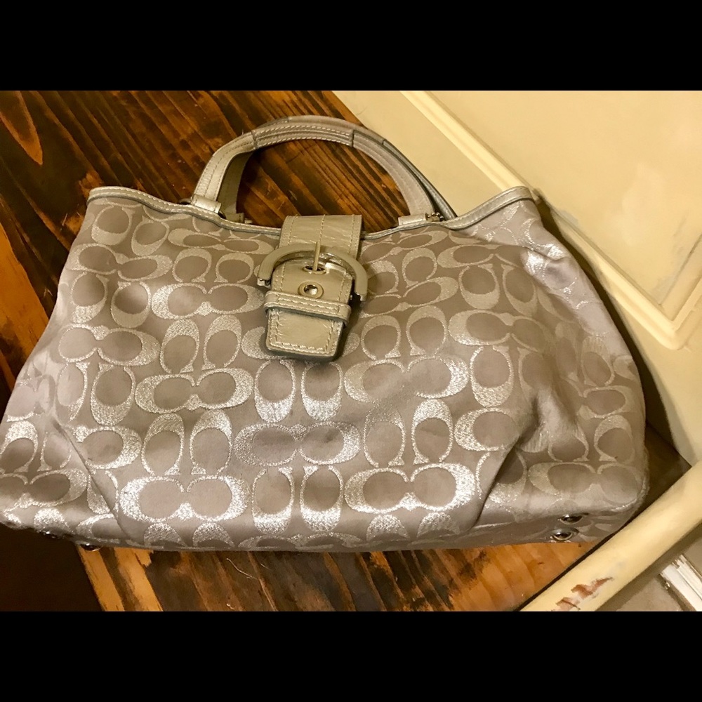 Silver Coach purse